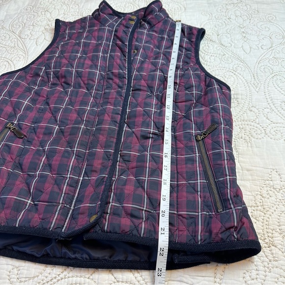 Talbots quilted plaid puffer vest - Picture 5 of 6